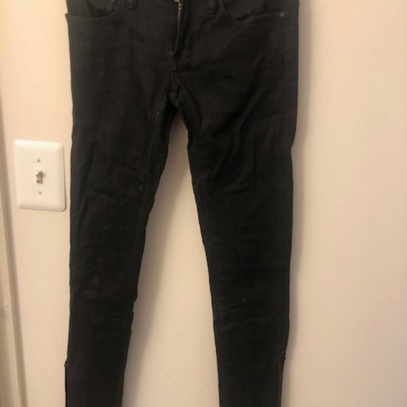 $228 RALPH LAUREN BLUE LABEL Black Skinny Jeans 25 - Picture 2 of 15